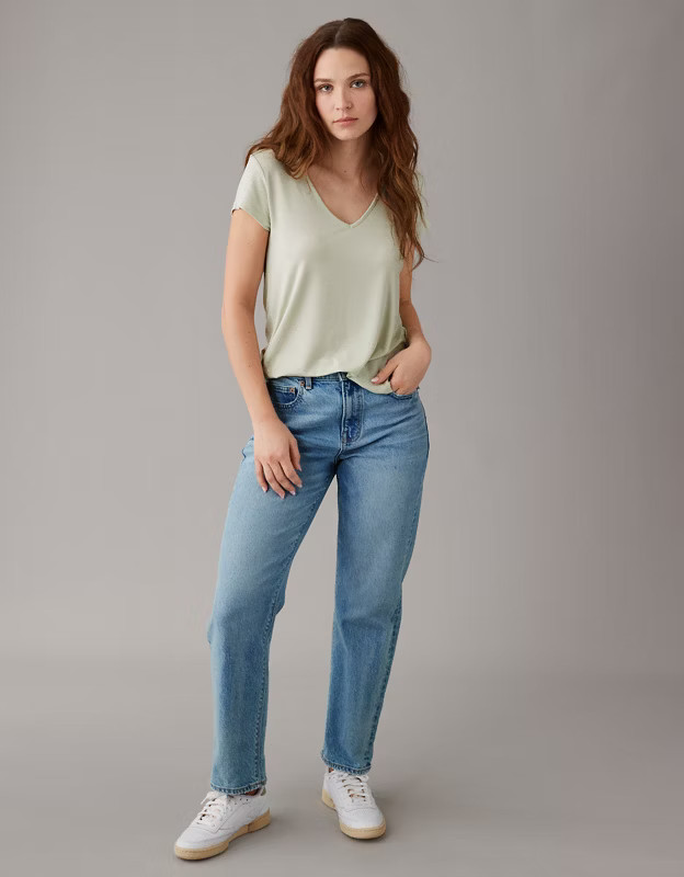 AE Soft & Sexy Short-Sleeve V-Neck Tee | American Eagle Outfitters (US & CA)