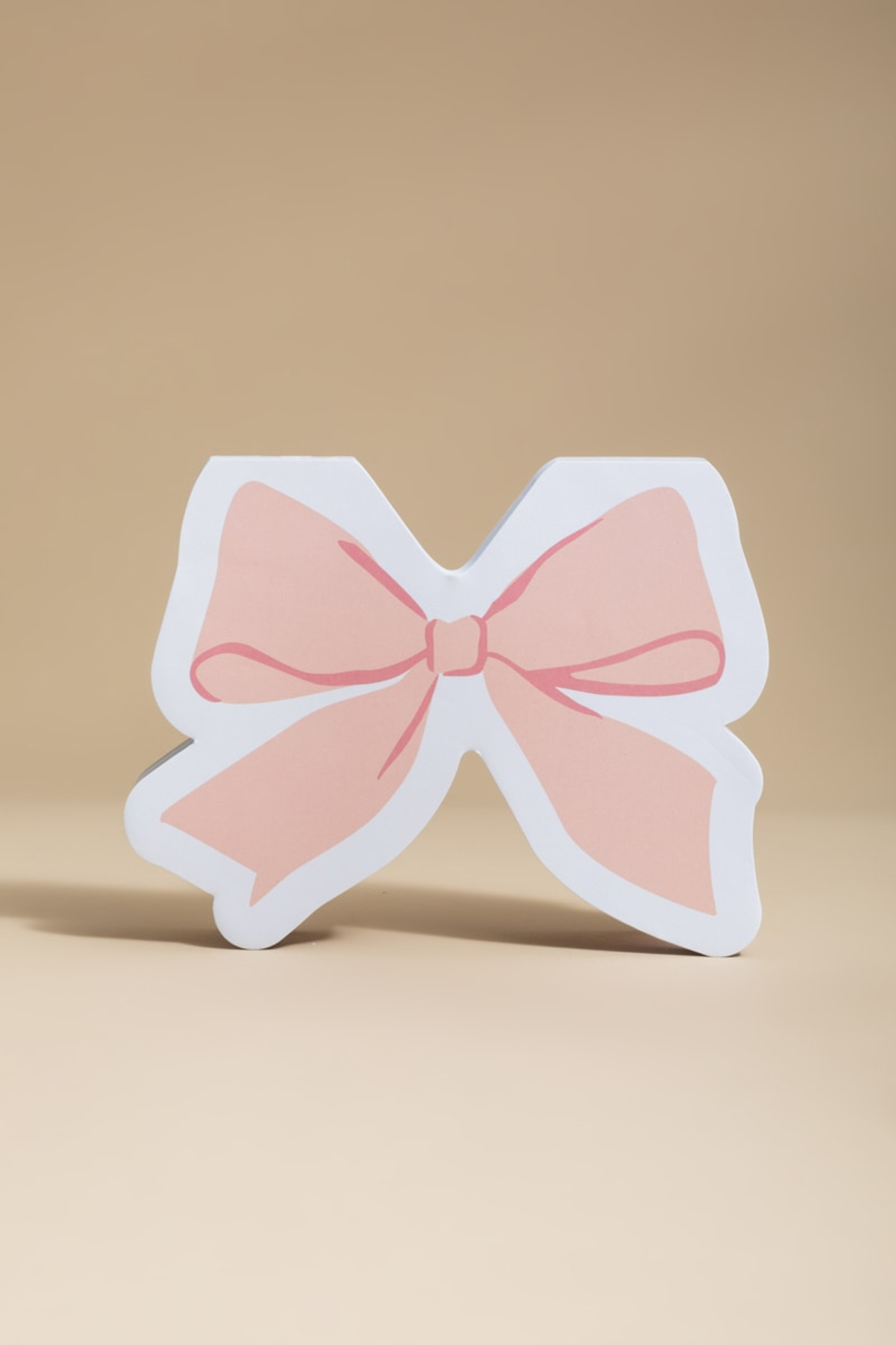 Pink Bow Shaped Die Cut Notepad | Francesca's
