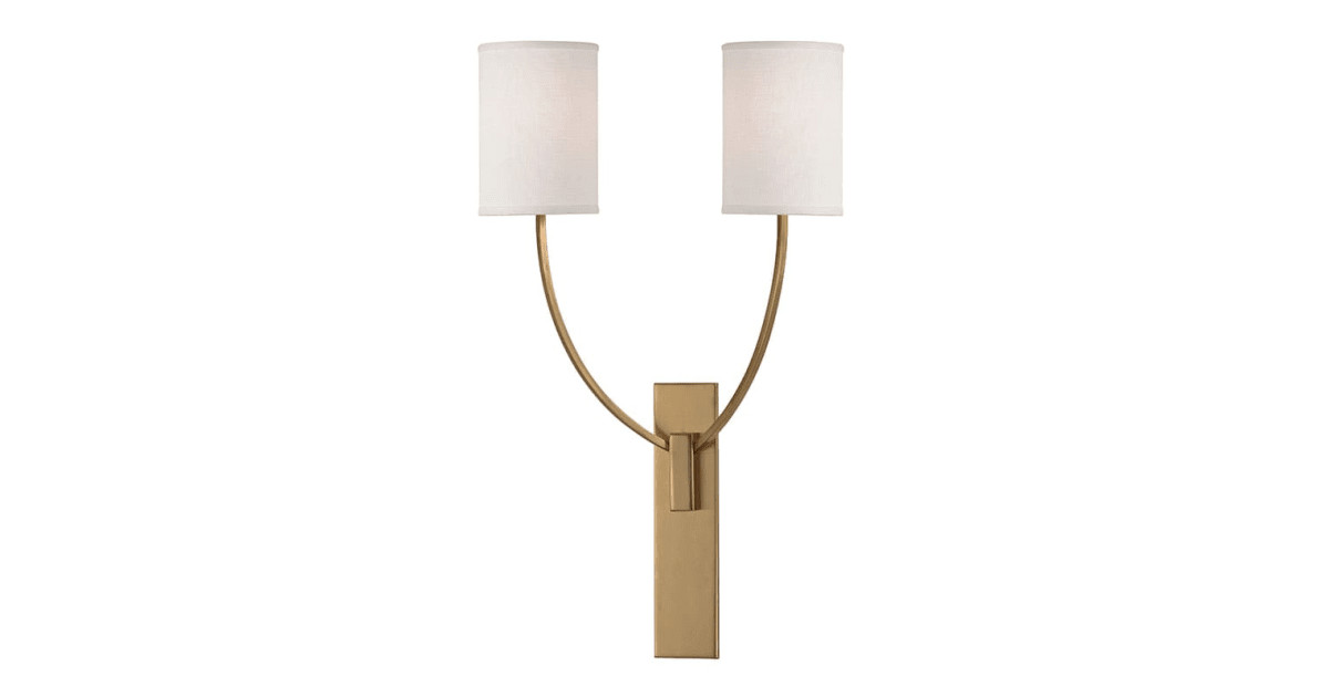 Almond 2 Light 25" Tall Wall Sconce | Build.com, Inc.