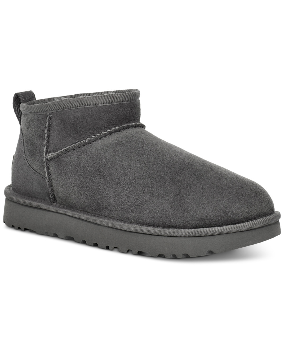Ugg Women's Classic Ultra Mini Booties - Gray | Macy's