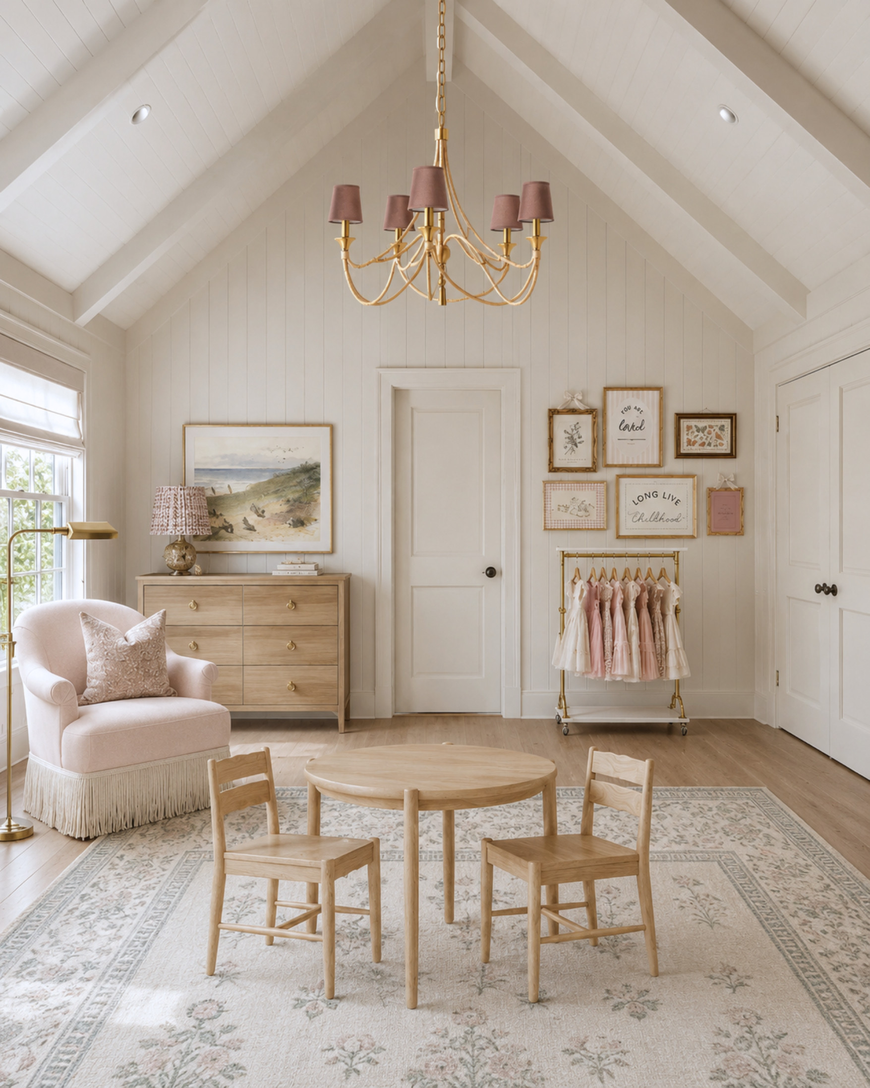 How do you make a kids’ play space feel pretty and functional? Leave open floor space first, then add the pieces that support how they actually play. A small table for crafts, a dress-up rack, easy storage, and a cozy chair make the room useful without overcrowding it. Before adding more decor, ask: Does this help the room work better, or is it just filling space?

I may receive a commission when you shop through my links. 

 #LTKHome