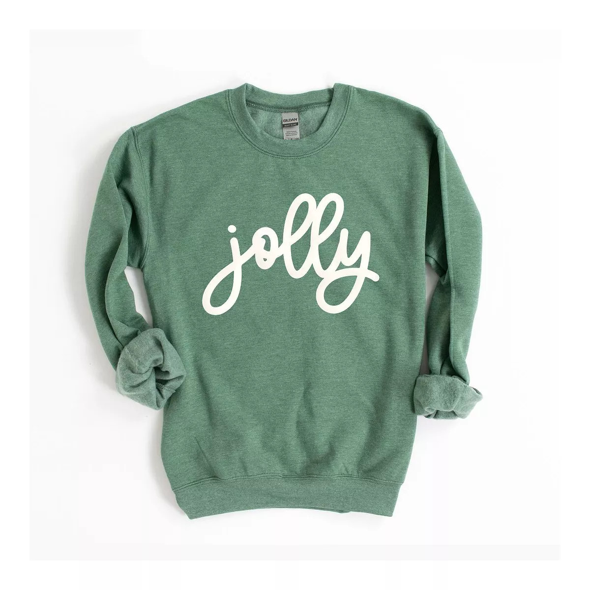 Simply Sage Market Women's Graphic Sweatshirt Jolly Bold Cursive Puff Print | Target