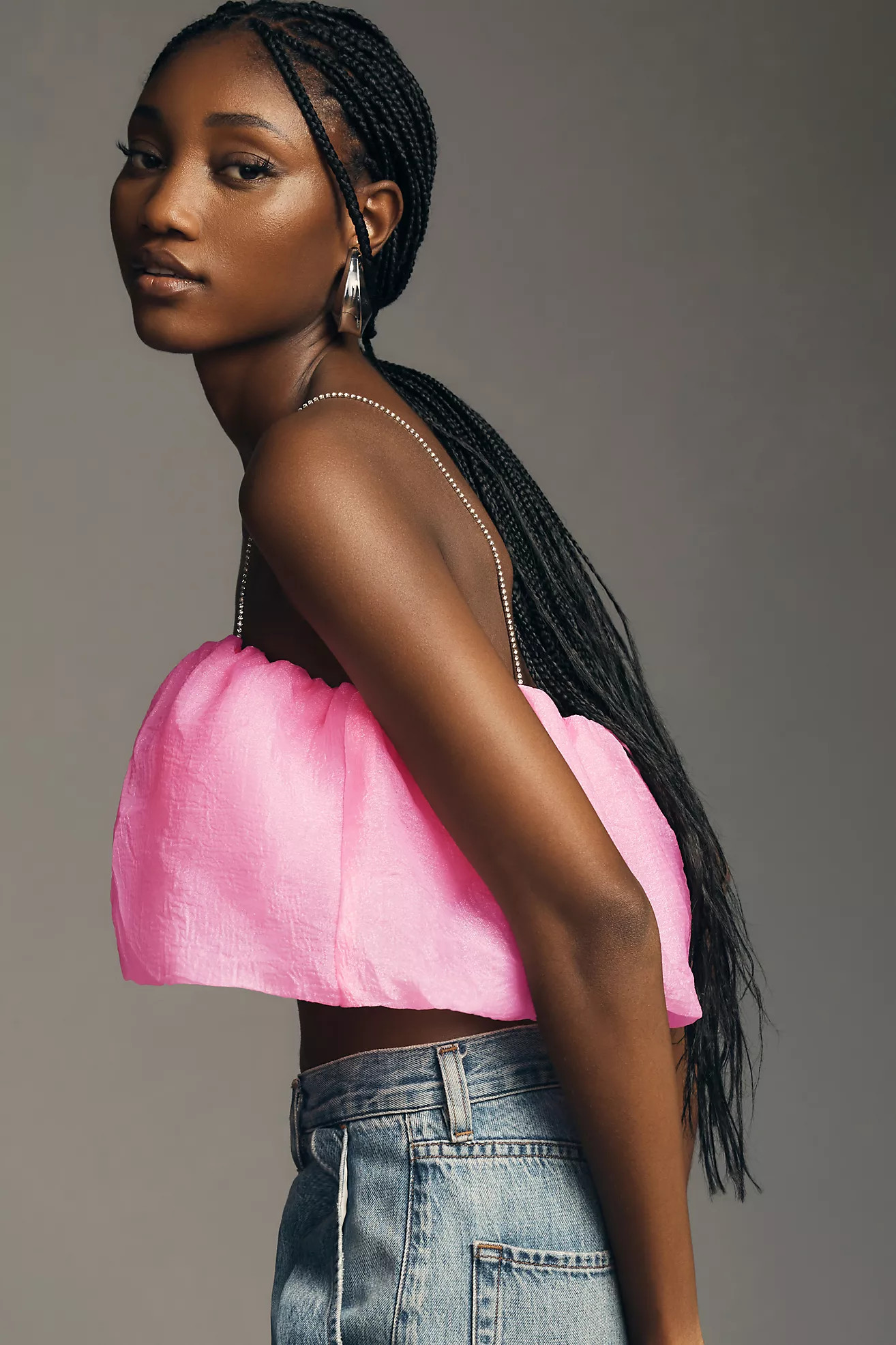 Maeve Diamond-Strap Crop Top | Anthropologie (US)