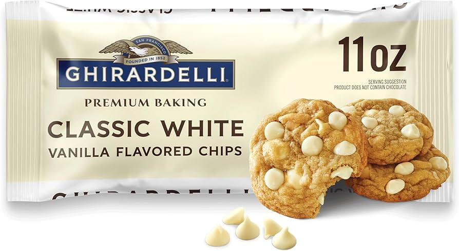 GHIRARDELLI Classic White Vanilla Flavored Premium Baking Chips, 11 oz Bag – Sweet, Smooth Whit... | Amazon (US)