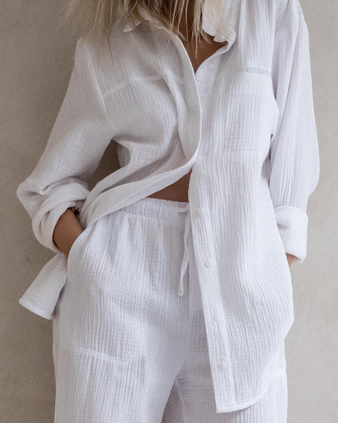 Kit Gauze Button Down Shirt | Splendid