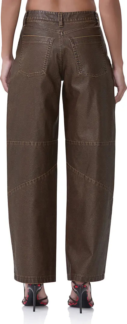 AFRM Ajax Faux Leather Barrel Leg Pants | Nordstromrack | Nordstrom Rack