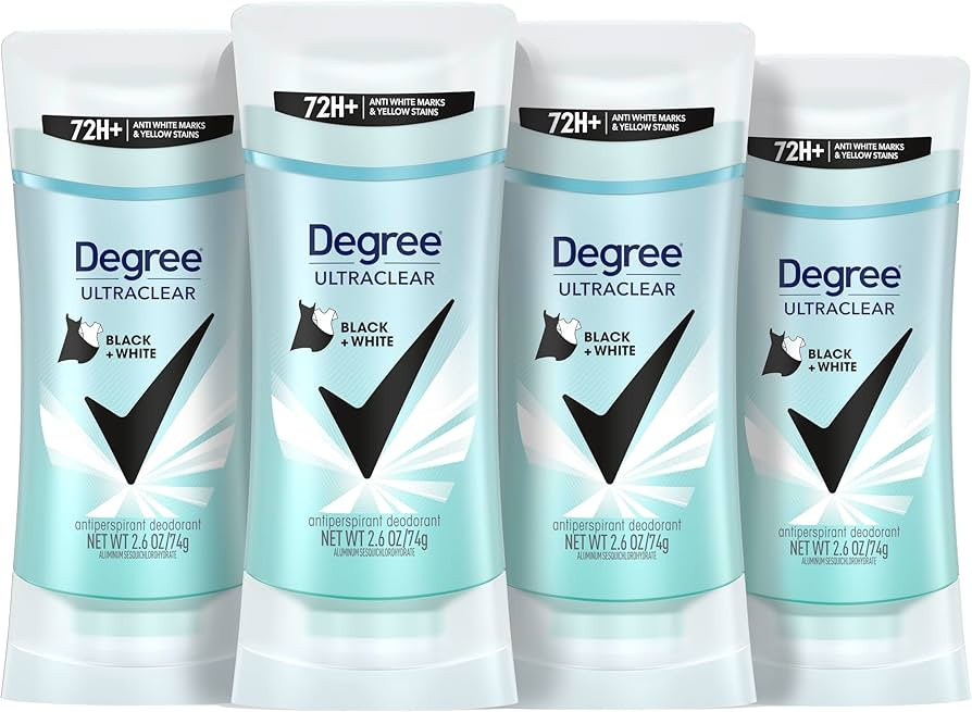 Degree Women's Black+White 4 Count Antiperspirant Balm 2.6 oz - Protects from Deodorant Stains, F... | Amazon (US)