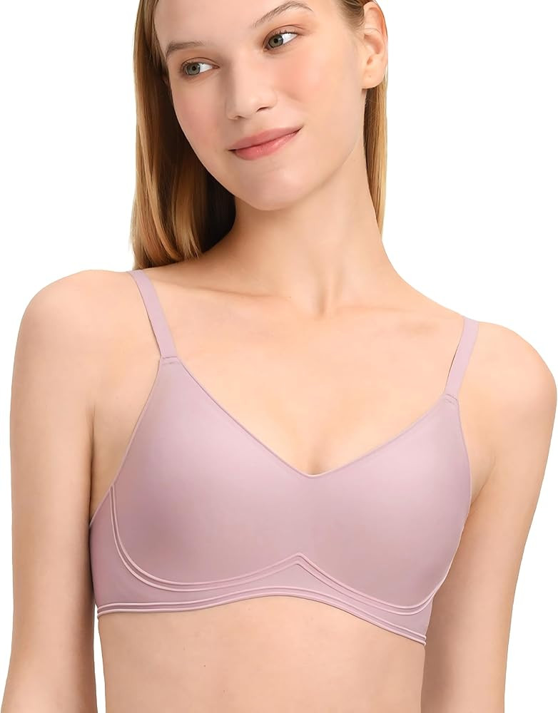 Wireless Bras Full Coverage Supportive Minimizer Bra Smooth Comfort T-Shirt Sleep Bras No Underwi... | Amazon (US)
