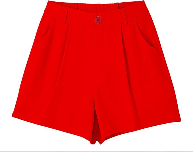 Womens Shorts Dressy Casual Summer 2025 Women's Shorts with Button Detail | Amazon (US)