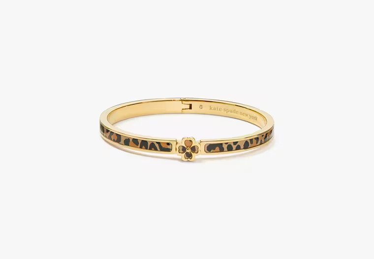 Heritage Spade Flower Thin Hinged Bangle | Kate Spade (US)