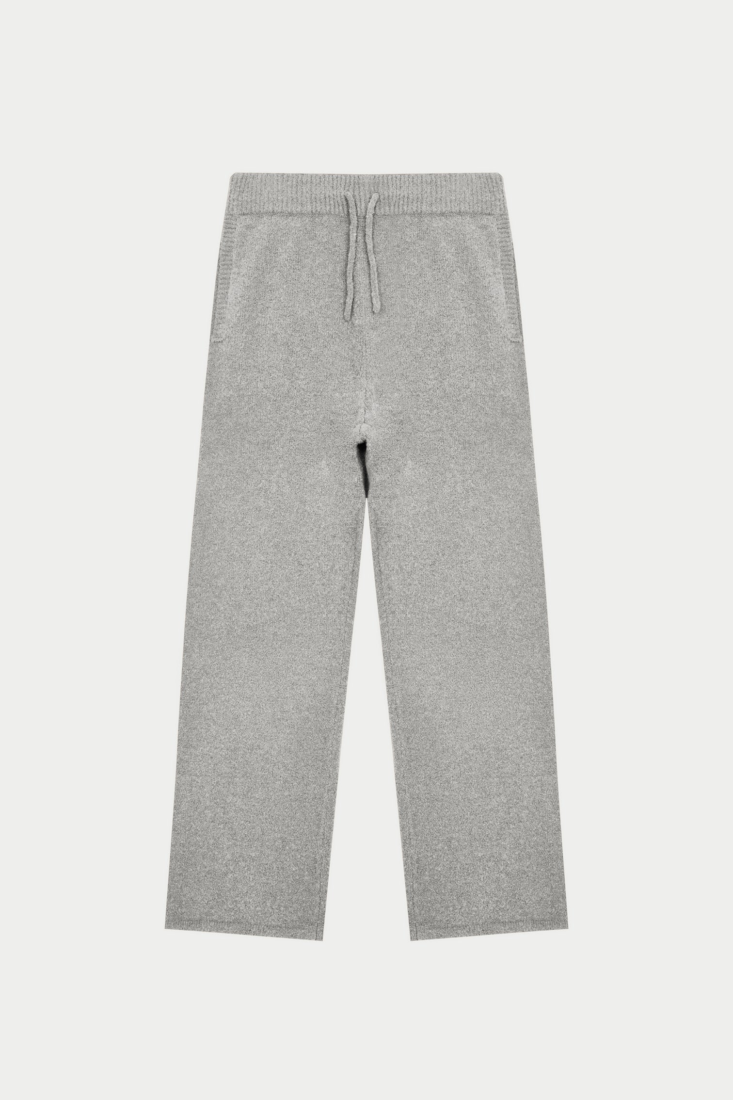 BOUCLE KNIT PANTS - GREY MARL | The Couture Club