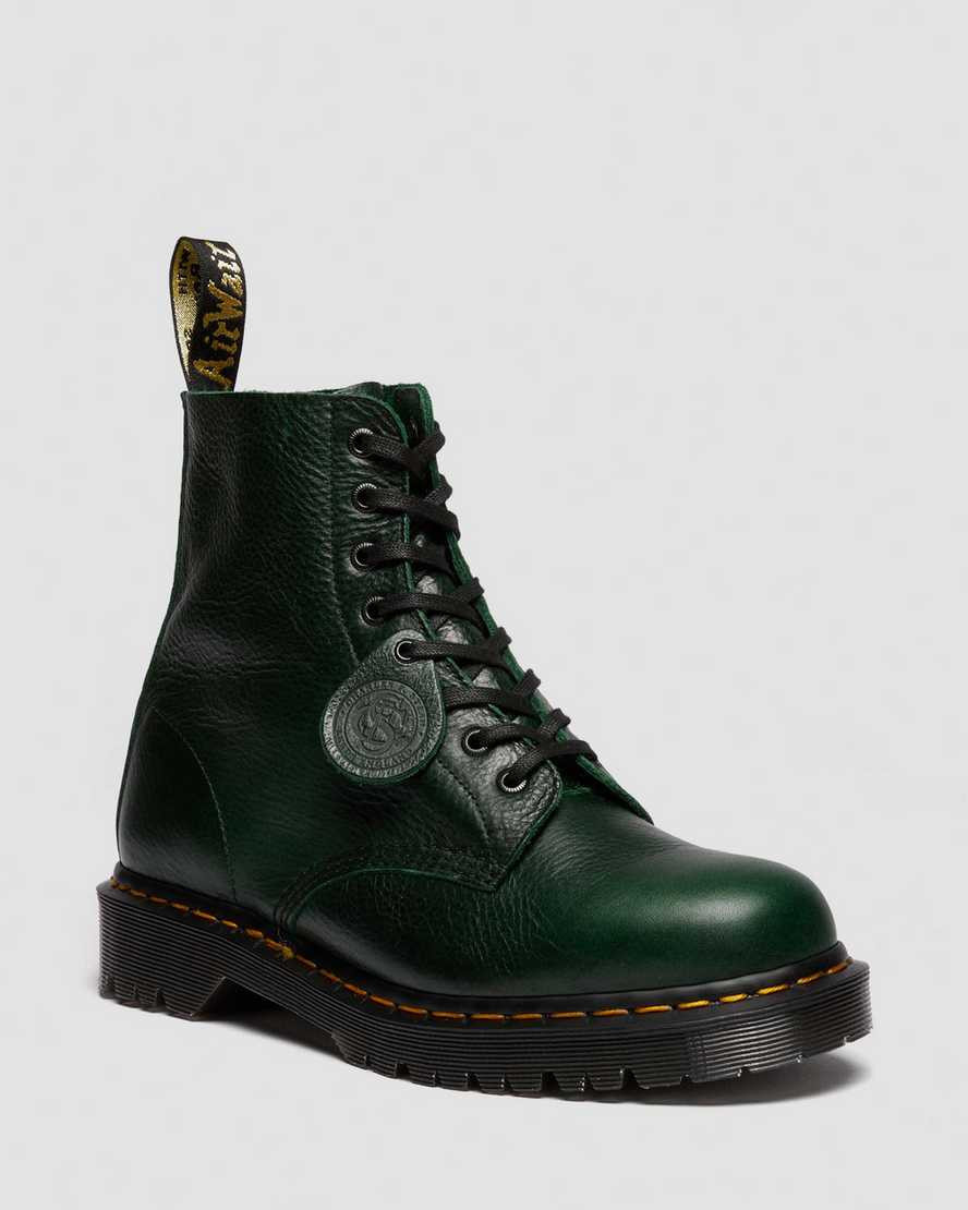 1460 Pascal Made in England Buckingham Leather Lace Up Boots | Dr. Martens
