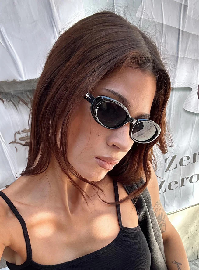 Cassianer Sunglasses Black | Princess Polly AU