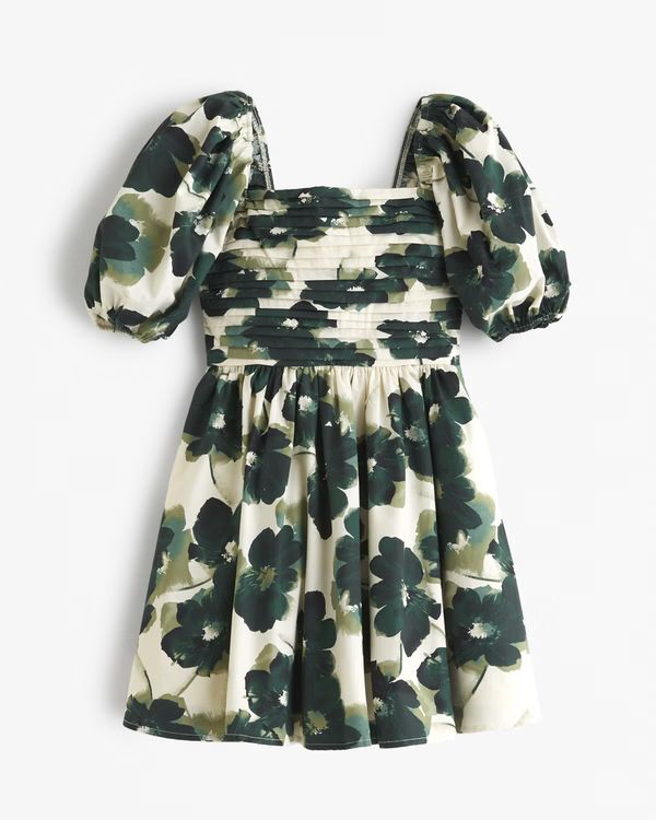 Women's Emerson Waisted Poplin Mini Dress | Women's | Abercrombie.com | Abercrombie & Fitch (US)