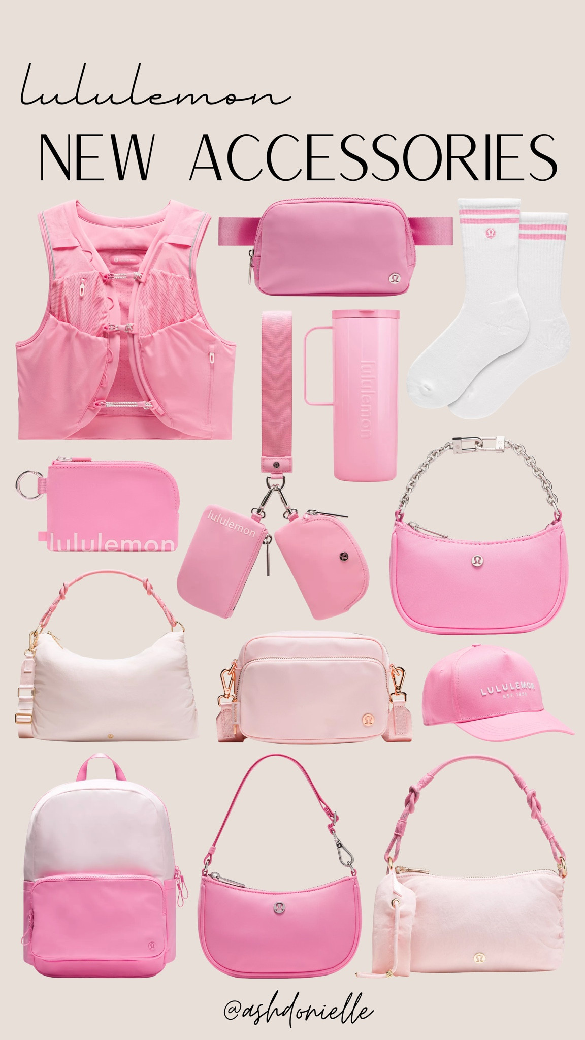 Lululemon new accessories

gym water bottles and tumblers
wireless workout headphones
fitness trackers and smartwatches
gym duffel and belt bags
lifting gloves and wrist wraps
yoga mats and resistance bands
ankle weights and booty bands
running hats and sweatbands
shaker bottles and protein containers

#LTKActive #LTKSaleAlert #LTKootd