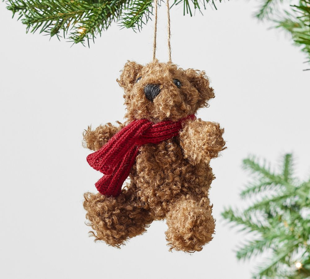 St. Jude Teddy Bear Ornament, Brown | Pottery Barn (US)