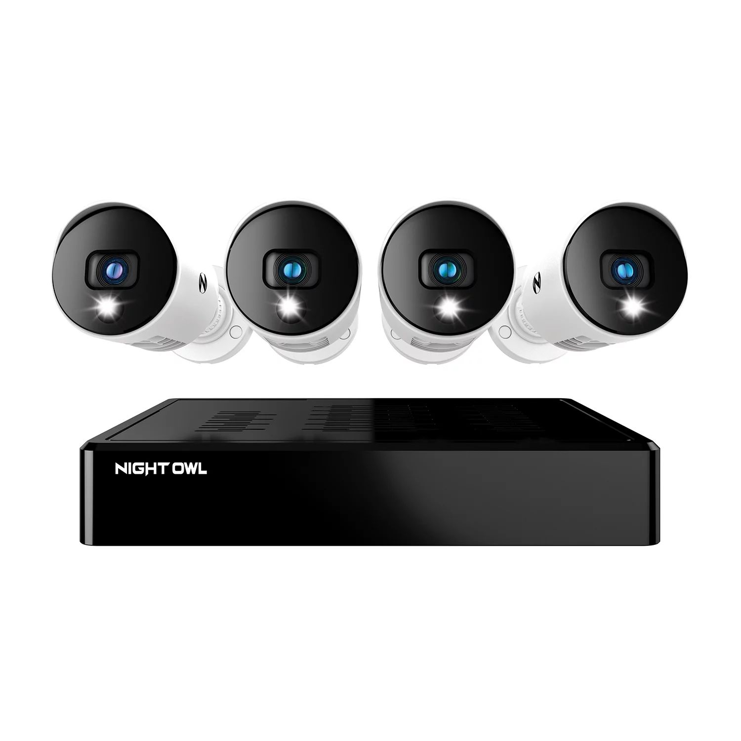Night Owl Bluetooth 8 Channel DVR with 1TB Hard Drive, and 4 Wired 1080p HD Spotlight Security Ca... | Walmart (US)