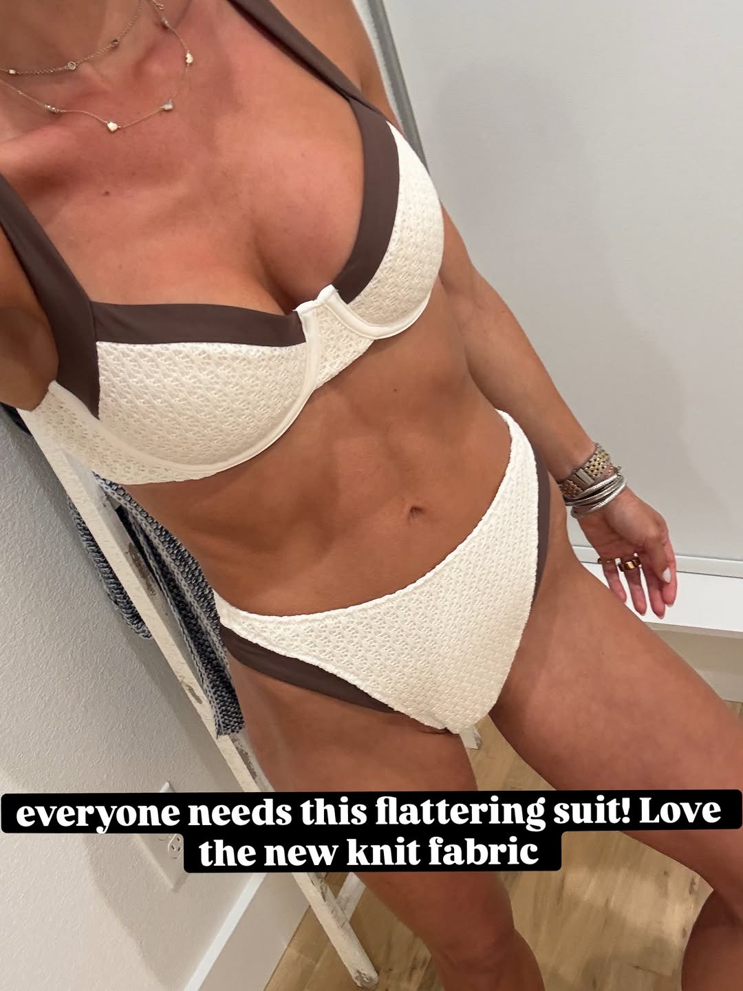 Knit bikini size xxs bottoms s top flattering swimsuit