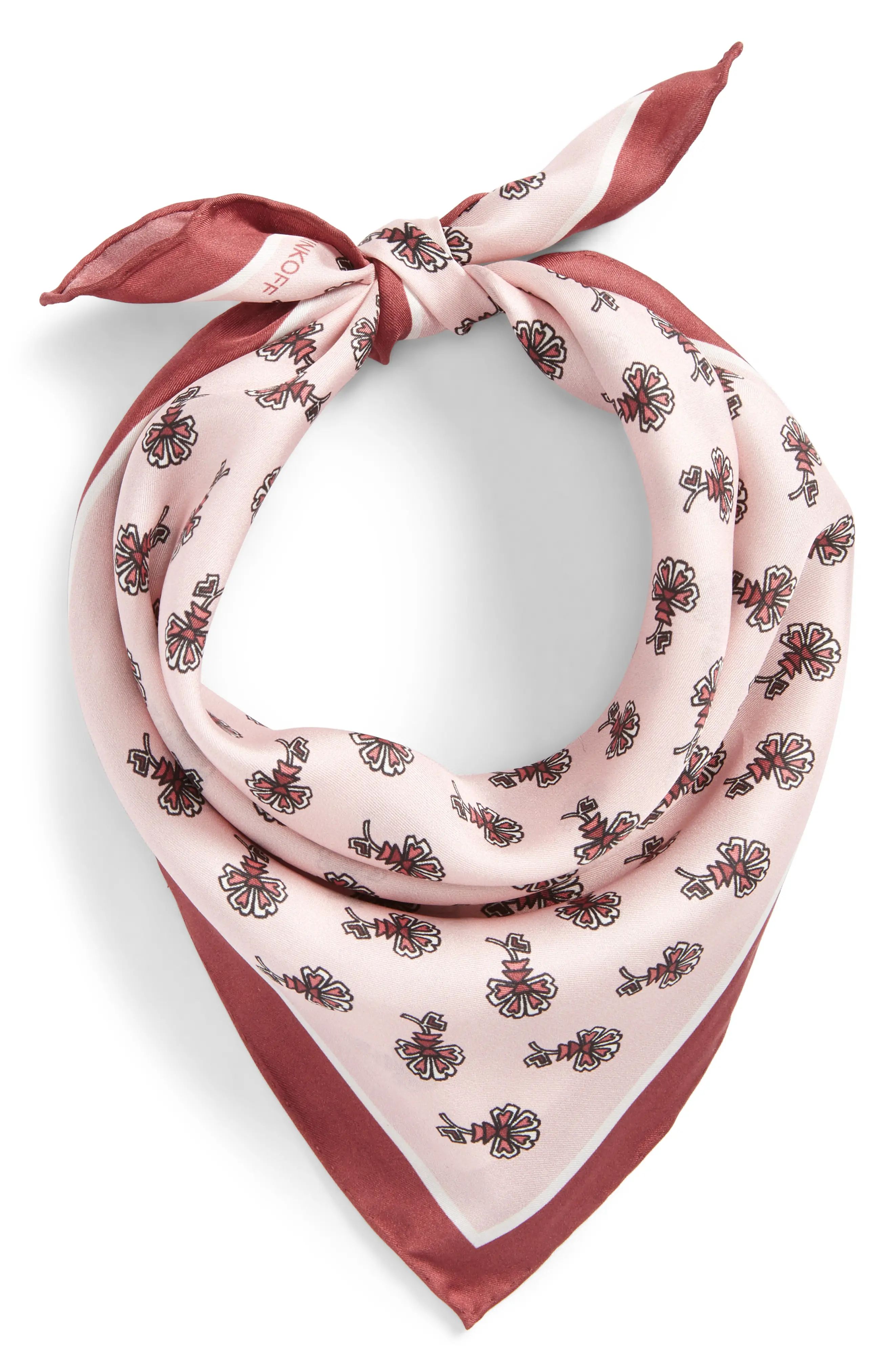 Tiled Rosette Silk Bandana | Nordstrom