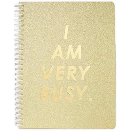 ban.do Rough Draft Large Spiral Notebook with Saying, 11" x 9" with Pockets and 160 College Ruled Pa | Amazon (US)