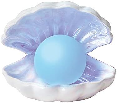 What on Earth Color-Changing Pearl in Shell Light - Iridescent LED Accent Lamp Portable Night Lig... | Amazon (US)