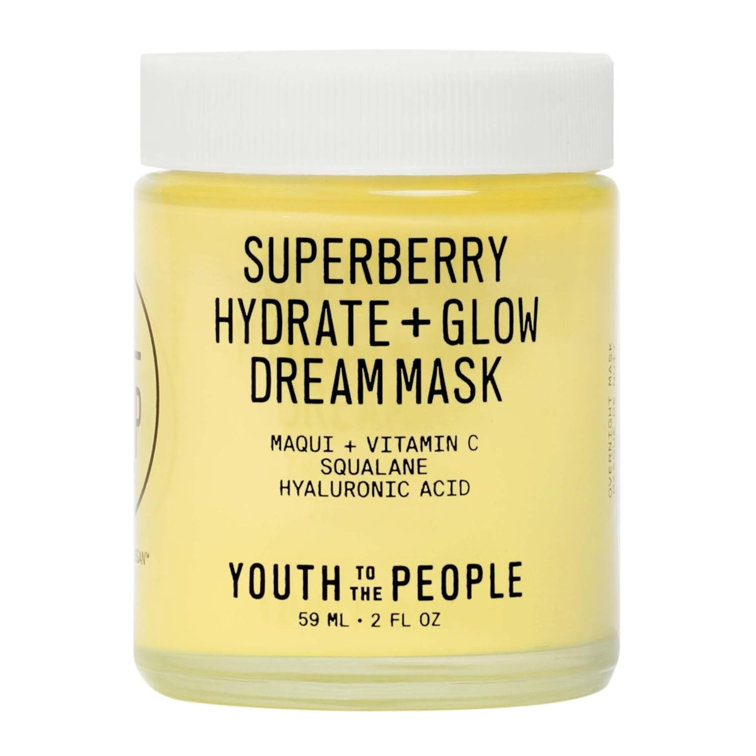 Youth To The People Superberry Glow Dream Mask - Brightening Overnight Face Mask + Hyaluronic Aci... | Amazon (US)