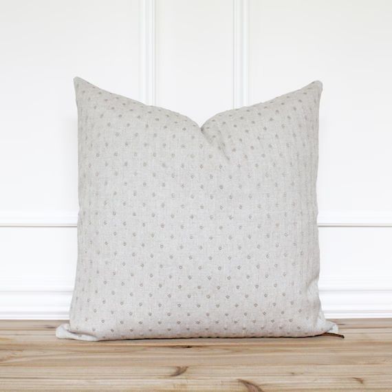 Beige Dot Pillow Cover • Neutral Pillow Covers • Designer Pillows •  Linen Pillow Cover •... | Etsy (US)