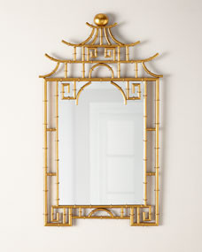 Bamboo Pagoda Mirror | Horchow