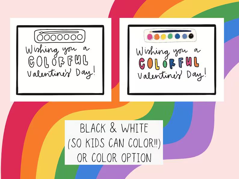 Printable Valentines, Printable Kid Valentine Tags, Valentines Cards, Kids Valentines, Kids Valen... | Etsy (US)