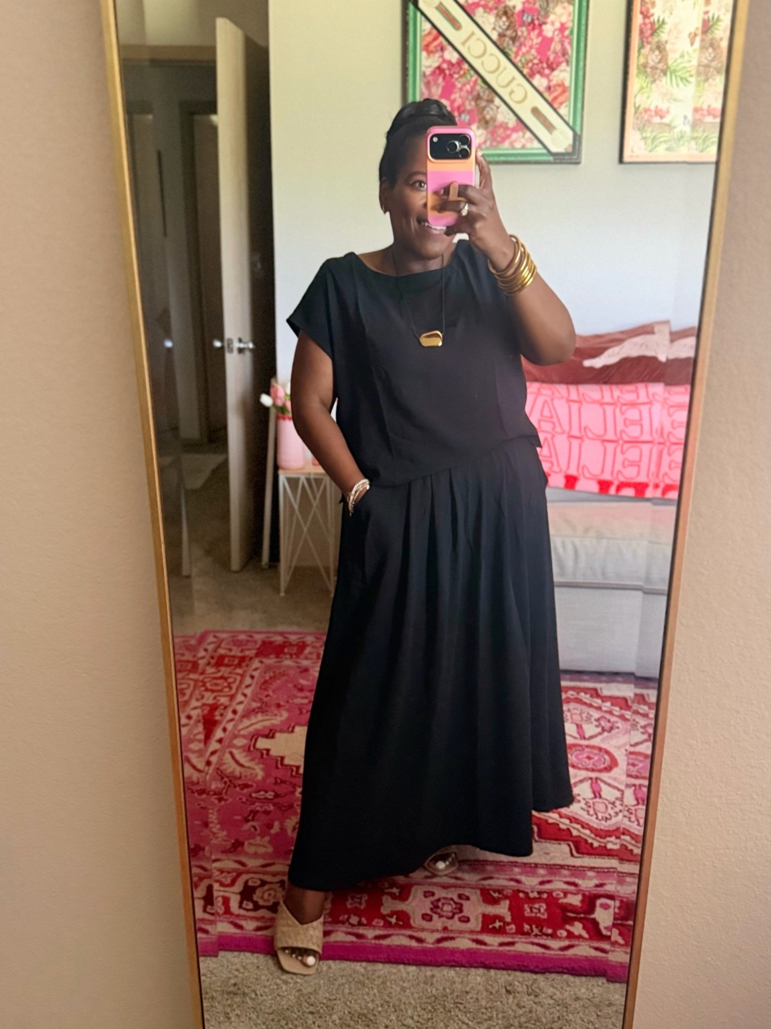 Sunday OOTD / Amazon set that I have in ivory now in black! So good! Wearing size large.

#LTKootd #LTKMidsize #LTKPetite