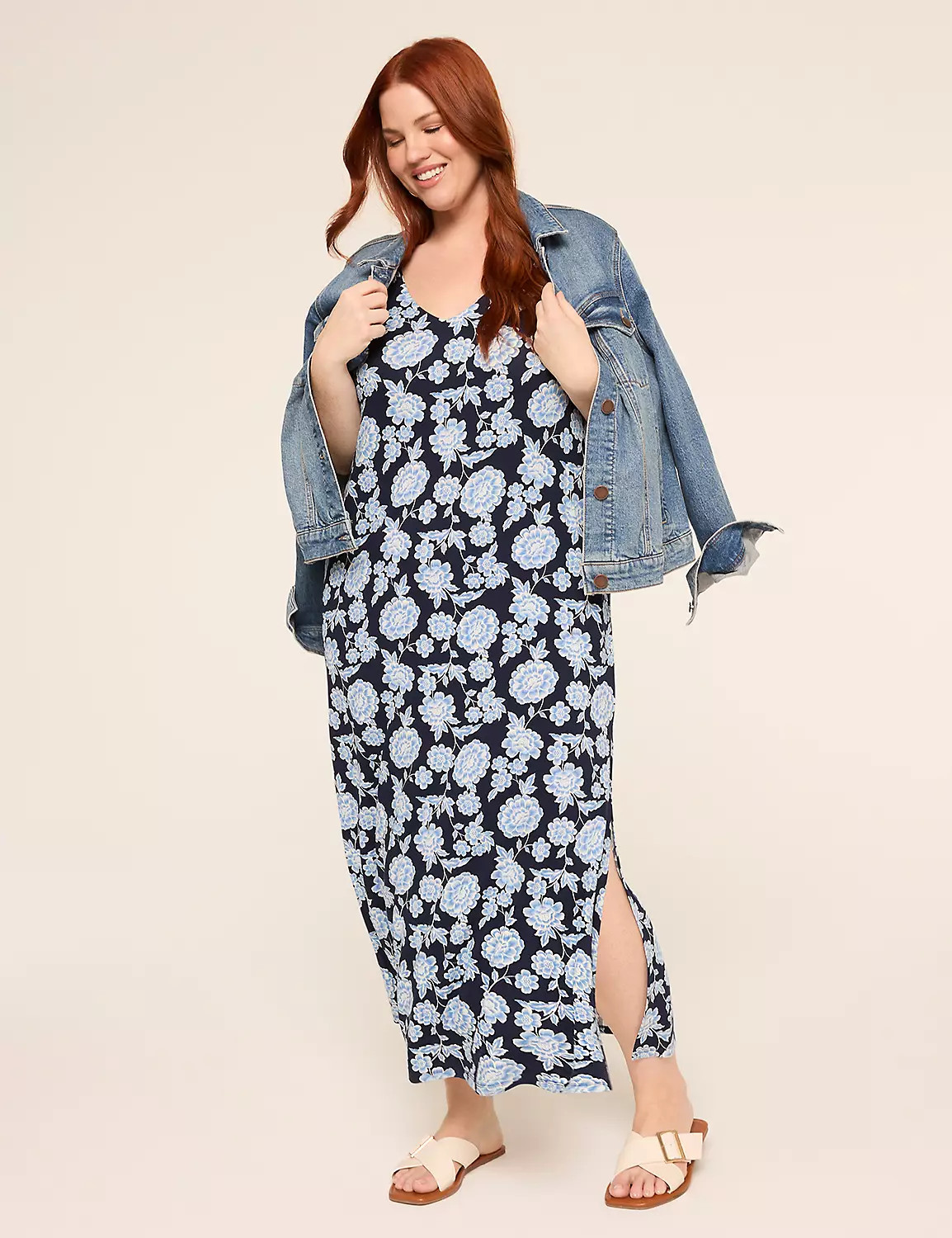 Short-Sleeve Maxi T-Shirt Dress | Lane Bryant (US)
