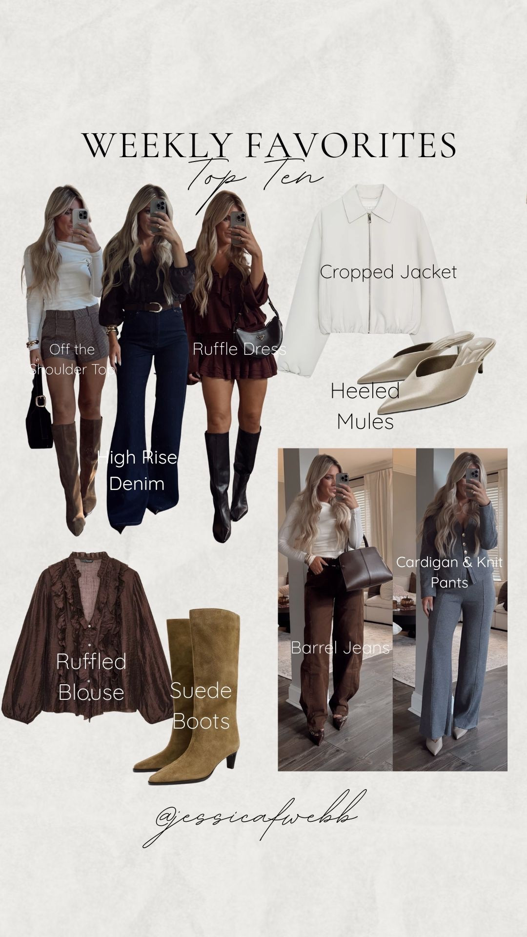 Weekly top ten! SO many great finds this week!! The white off the shoulder top & ruffle blouse are my favorites. 

#LTKStyleTip #LTKSeasonal #LTKFindsUnder100