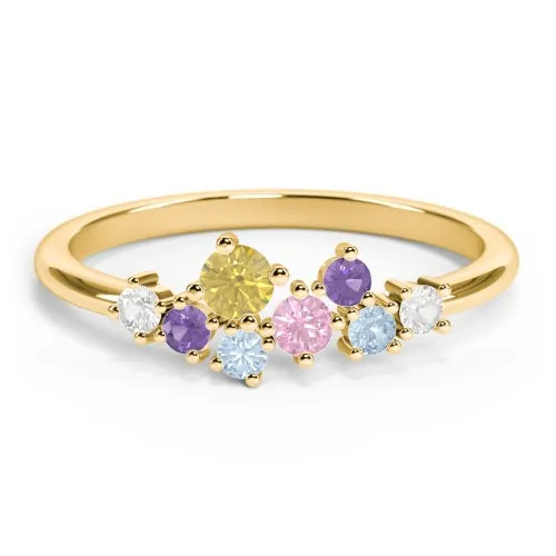 8-Stone Cluster Ring | Jewlr