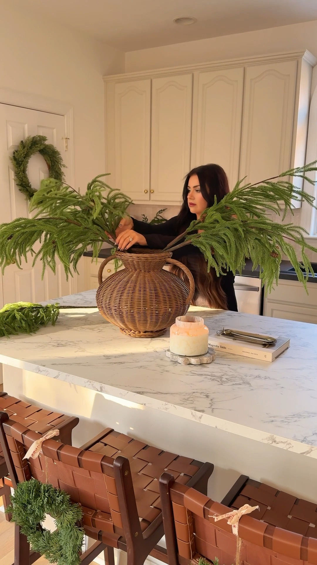 I’ve tried them all, these are the best for the price! 😍They’re big, realistic, and the quality is genuinely so good. The little pinecone details keep them neutral and organic without being too plain or too busy. They’re super long, as you can see, so I’ll probably bend or clip them for my kitchen vase. If you have a tall vase though… these are the ones to use. I bought a bundle last year and had to get more for this season because they go with everything and instantly make a space feel elevated ✨

#holidaystems #amazonfinds #amazonchristmas #holidaydecor #neutralhome #affordablehome #amazonhome #christmasdecor #757influencer #vablogger #cozyhome

#LTKHoliday #LTKHome