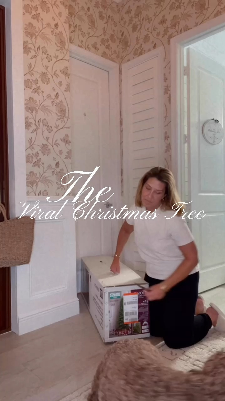 The viral home depot Grand Duchess Christmas Tree  

#LTKSeasonal #LTKHome #LTKVideo