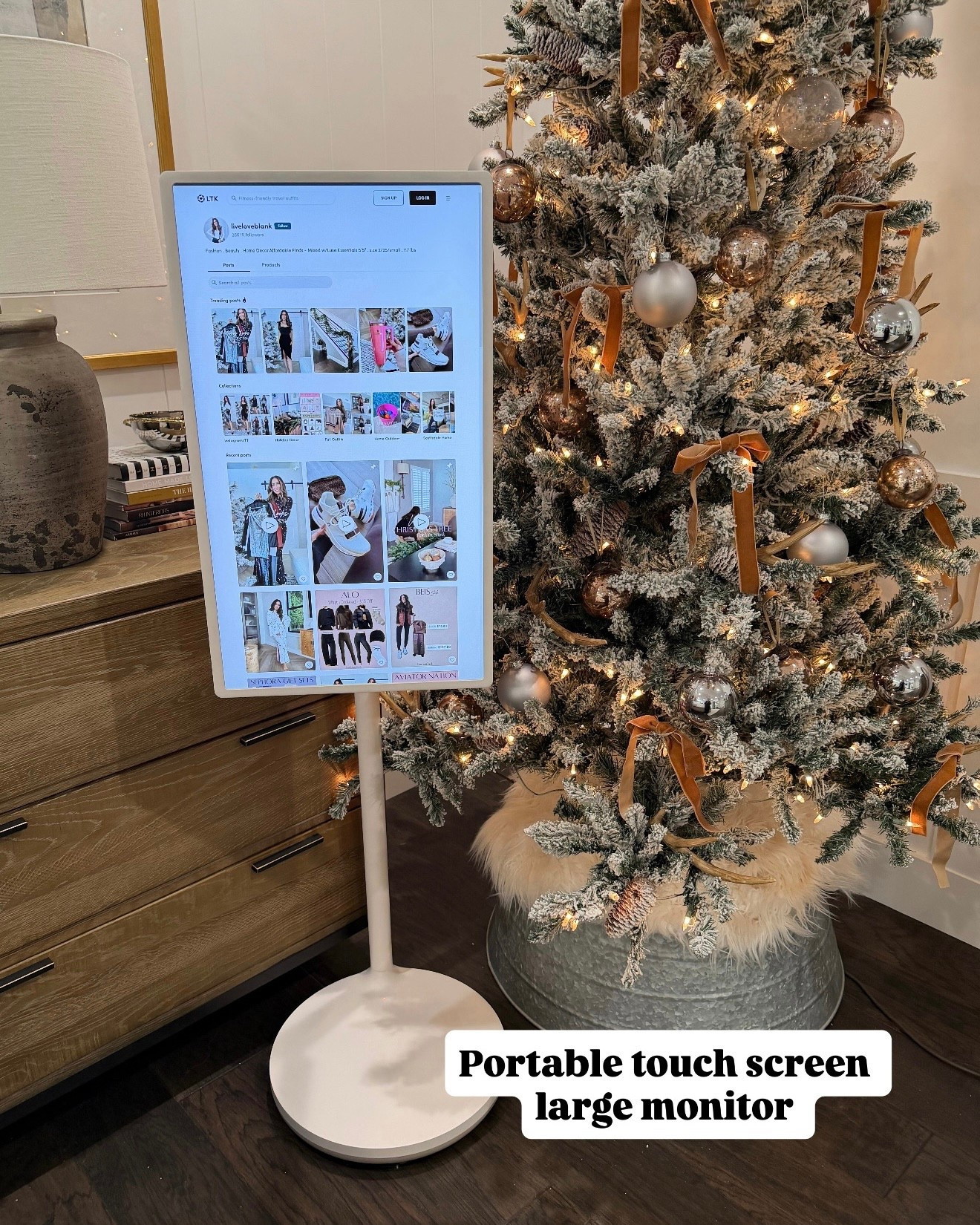 Black Friday sale on this portable touch screen ..perfect for movie watching, shopping, following recipes …etc the screen twists horizontally as well

#LTKHome #LTKGiftGuide #LTKCyberWeek