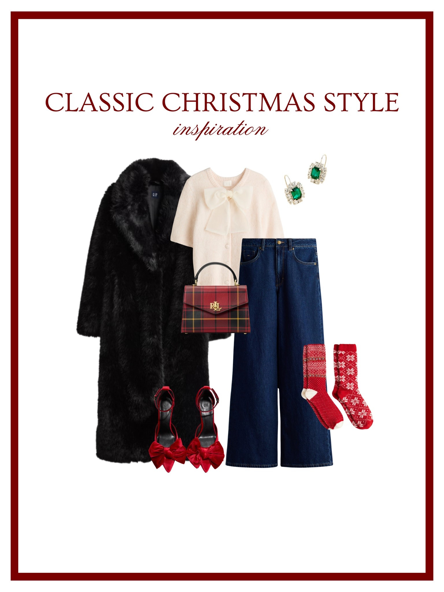 Classic Christmas Style Inspiration ✨ Christmas OOTD, Christmas Eve Outfits, Christmas Day Outfits, Classic Style, Ralph Lauren Christmas Outfits, Old Money Style, Old Money Christmas, Christmas Fashion 

#LTKHoliday #LTKSeasonal #LTKFindsUnder100