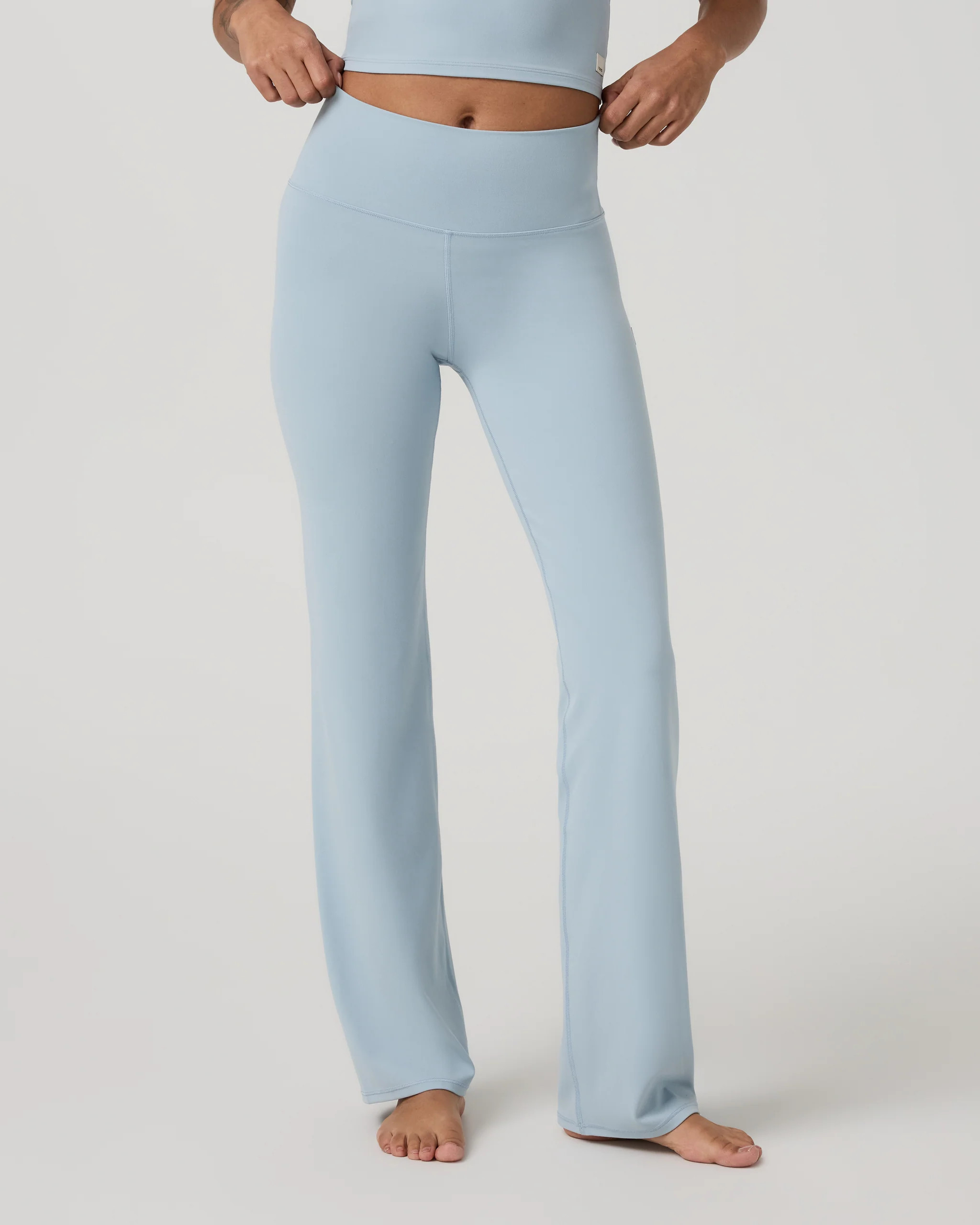 Vuori AllTheFeels™ Straight Leg – Women's Eggshell Blue Leggings | Vuori Clothing (US & Canada)