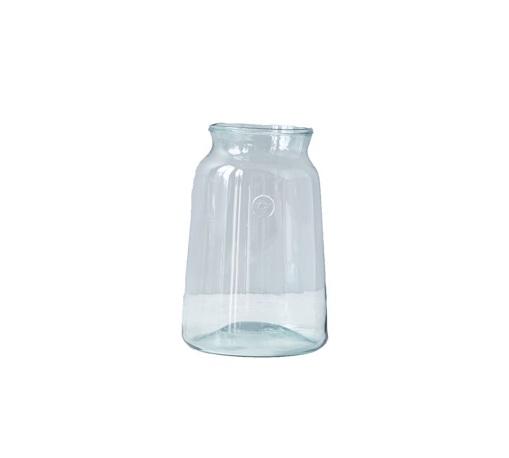 Recycled Glass Mason Jar Vase with Bee Stamp Collection | Pottery Barn (US)