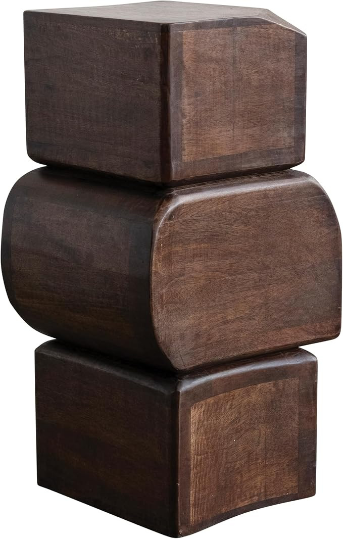 Bloomingville Mango Wood Accent Table, Walnut | Amazon (US)
