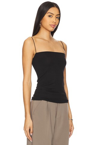 Enza Costa Essential Strappy Tank in Black from Revolve.com | Revolve Clothing (Global)