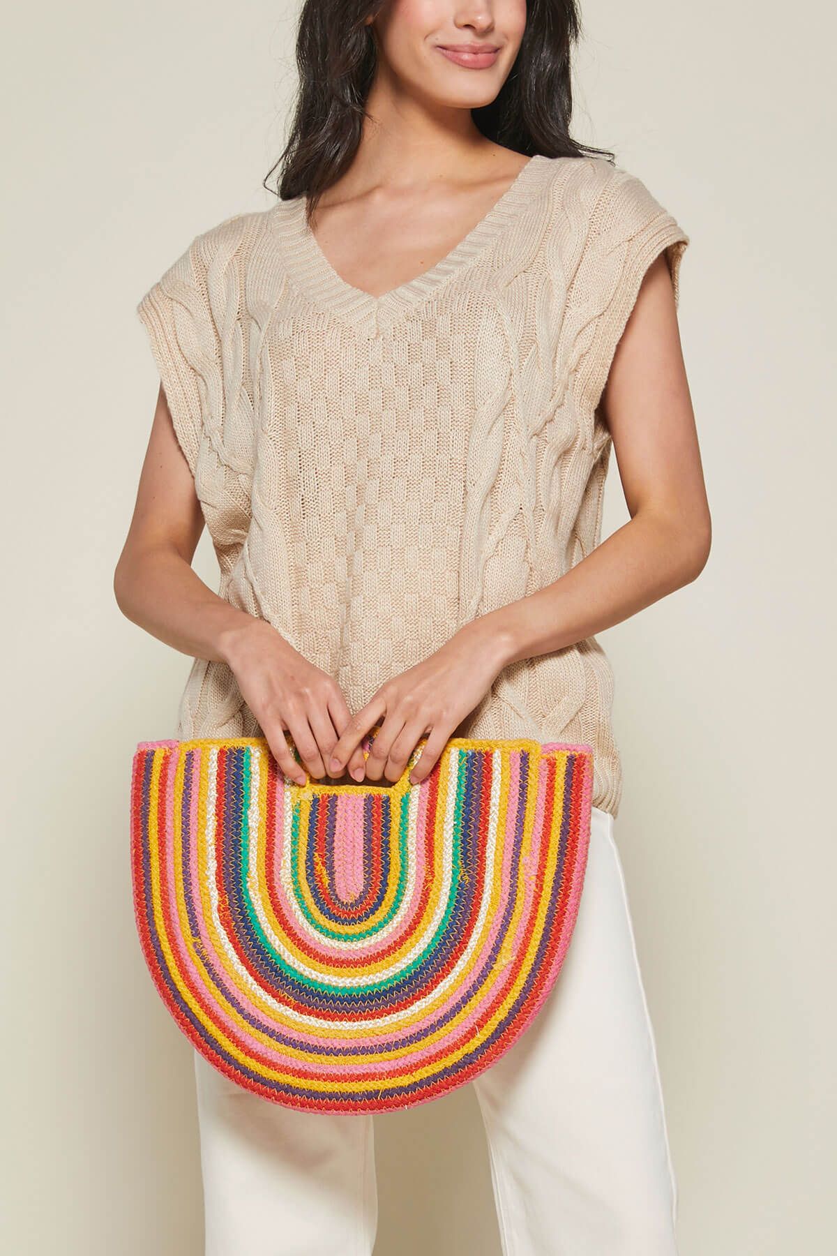 Serape Knit Tote Bag | Social Threads