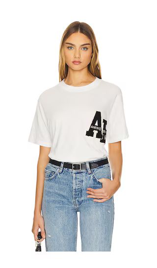 Lili Letterman Tee in Off White | Revolve Clothing (Global)