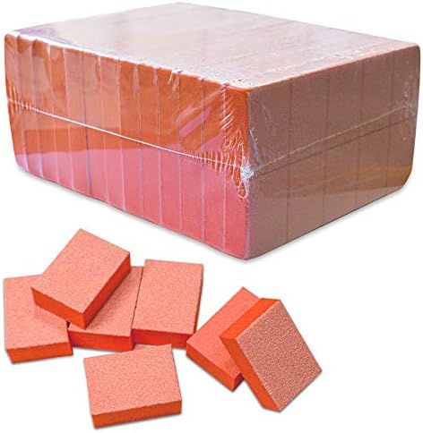 PandaSpa Karlash Nail Mini Buffer Block File 80/100 Grit 2 Sided 130 count Orange | Amazon (US)