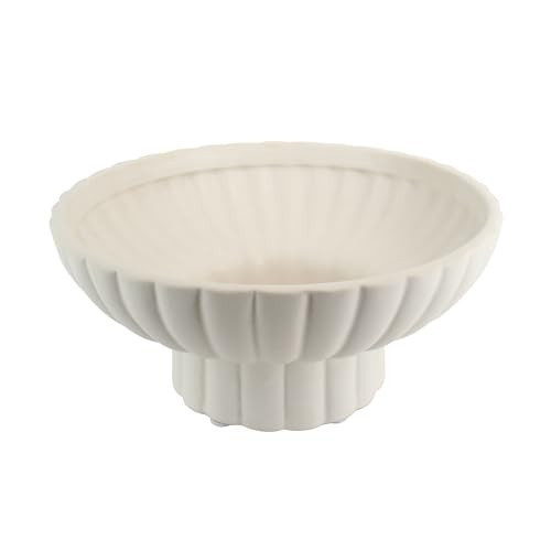 8" Small Footed Decorative Fruit Bowl Ceramic Approx Capacity 3 Cups for Home and Kitchen Counter,Modern Pedestal Bowl,Versatile Catch All for Home Organization and Home Decor | Amazon (US)