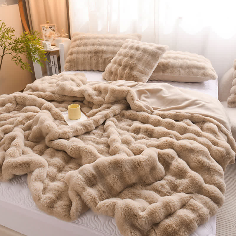 Ownkoti Simple Rabbit Velvet Thick Throw Blanket | Ownkoti