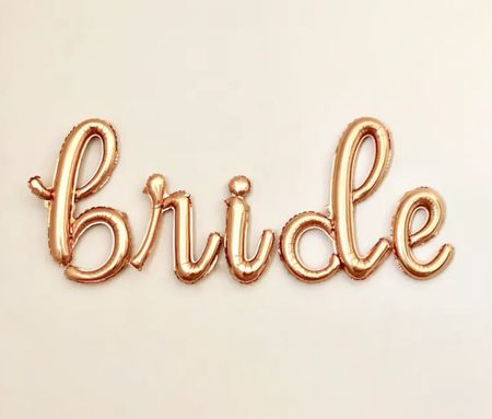 Bride Gold Script Letter Balloons by  SweetEscapesbyDebbie

Bridal Shower Decor | Bridal Banner | Bride Gold Banner | Engagement Party | Wedding Balloon | Bachelorette Party

#LTKGiftGuide #LTKwedding #LTKSeasonal