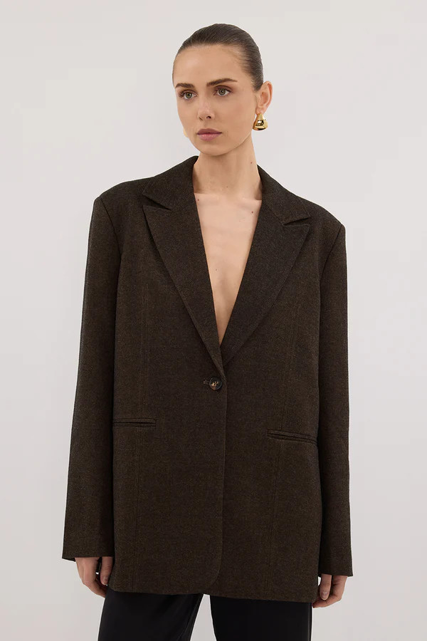 CHARLIE CHOC WOOL BLEND BLAZER | DISSH