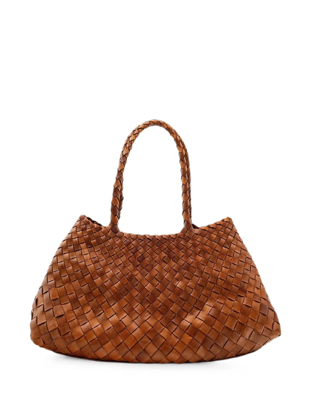 DRAGON DIFFUSION Santa Croce Woven Shoulder Bag | Brown | FARFETCH | Farfetch Global