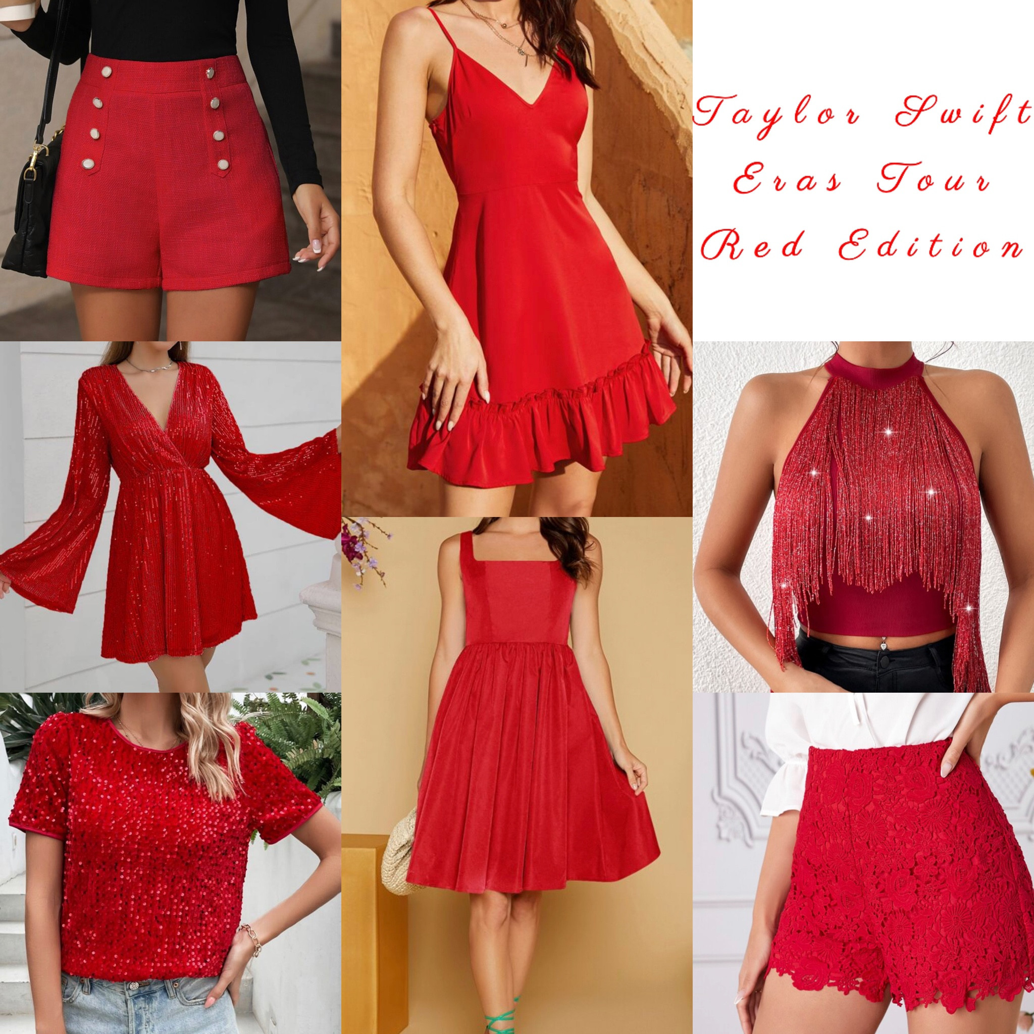 Taylor Swift Concert
Taylor Swift
Eras Tour
Concert Outfit
Concert
Red
Era
Fringe
Shorts
Dress
Sequin
Lace
Outfits
Show
All Too Well
22
I Bet You Think About Me
Music
Travel
Festival

#LTKstyletip #LTKFestival #LTKtravel